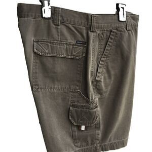 Perry Ellis Cargo Shorts Men 38 Green Khaki Outdoor Hiking Gorpcore Weekend